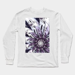 Pretty Purple Flower Long Sleeve T-Shirt